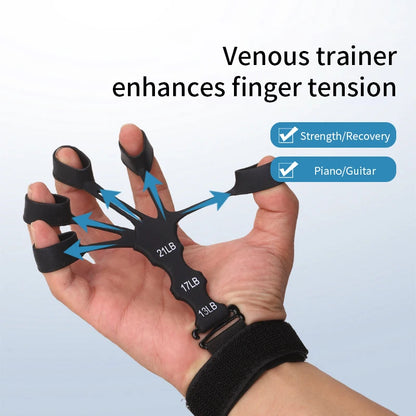 Silicone Hand Strengthening and Finger Exercise Tool for Arthritis Relief and Grip Enhancement