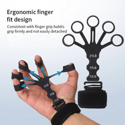 Silicone Hand Strengthening and Finger Exercise Tool for Arthritis Relief and Grip Enhancement